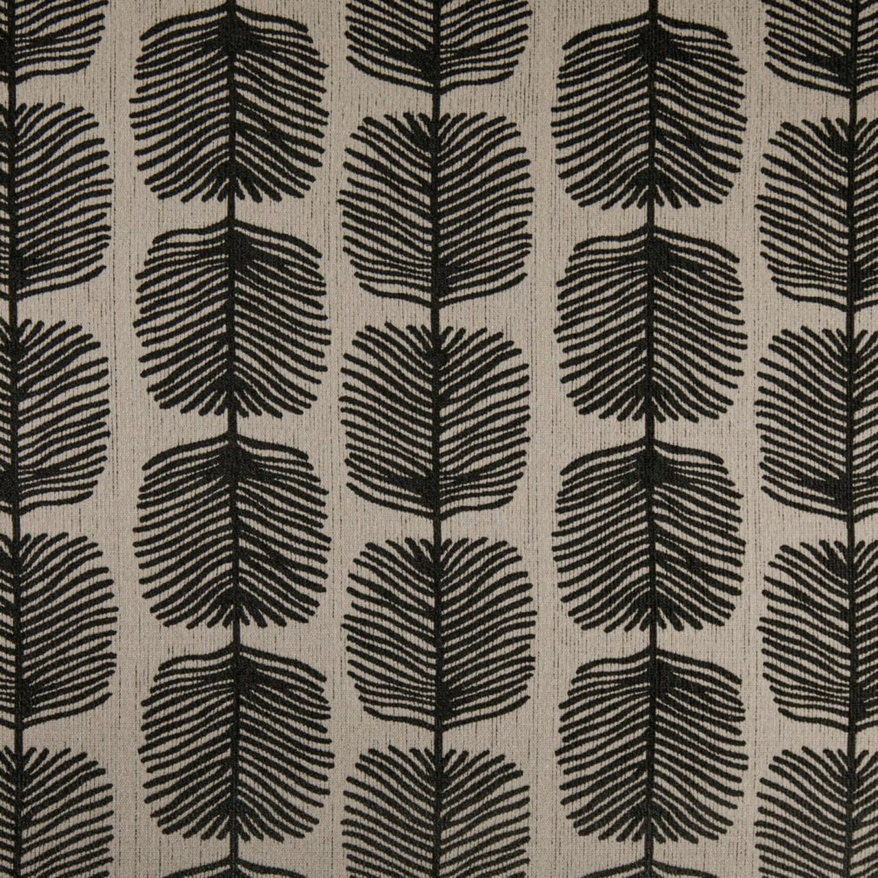 Upholstery Fabric - Black Abstract & Geometric,Leaves Upholstery Fabric 54 Inches"